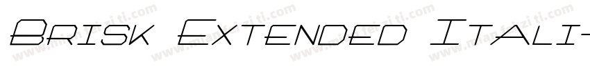 Brisk Extended Itali字体转换